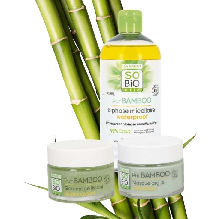 Gama Pur Bamboo limpieza facial para una piel libre de impurezas de SO'BiO étic